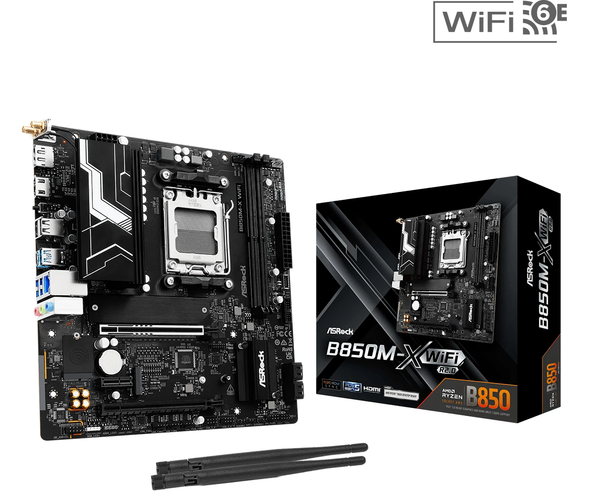 ASRock B850M-X WiFi R2.0 (AM5, mATX, BIOS Flashback)