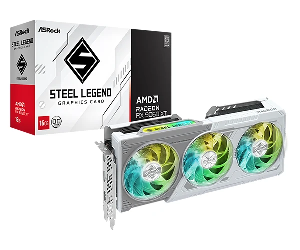 ASRock Radeon RX 9060 XT Steel Legend 16GB