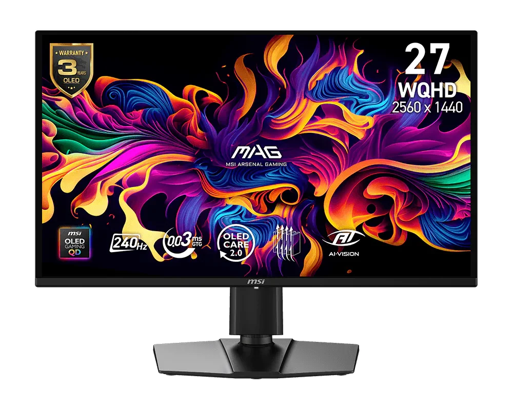 MSI MAG 274QP QD-OLED X24 - WQHD 240Hz QD-OLED Gaming Monitor